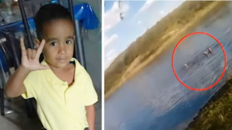 video crianca de 7 anos morre afogada e mae grava momento na paraiba