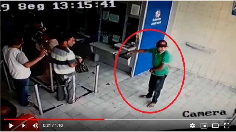 Veja o vídeo do momento do assalto na casa lotéricas de Catolé do Rocha