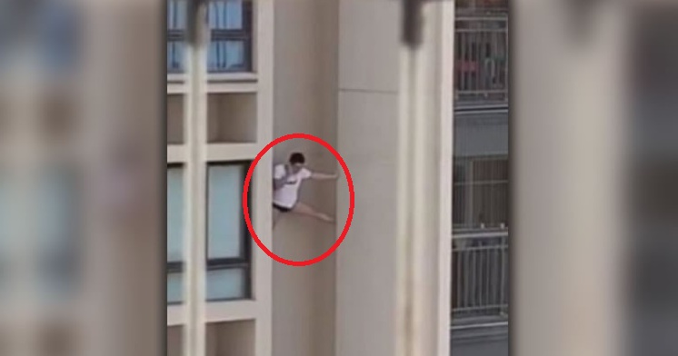 video homem foge da casa de amante descendo pelas paredes de predio assista