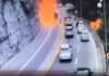 video mostra caminhao com combustivel tombando e em seguida explodindo motorista morreu veja