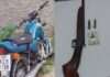pm apreende arma de fogo e moto com queixa de roubo em paulista