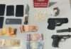policia militar prende cinco homens por porte ilegal de arma de fogo e trafico de drogas