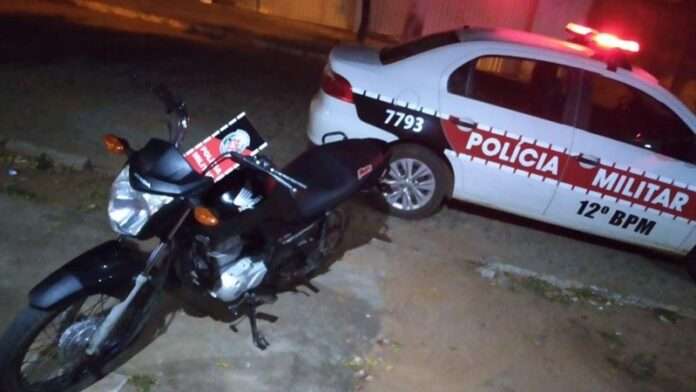 policia militar recupera motocicleta que foi roubada em brejo dos santos
